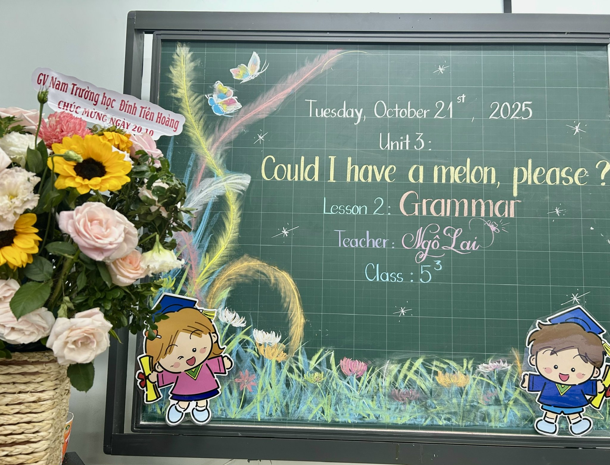 Album ảnh Tiết học của Cô Ngô Lai-Lớp 5/3- Tiết 3